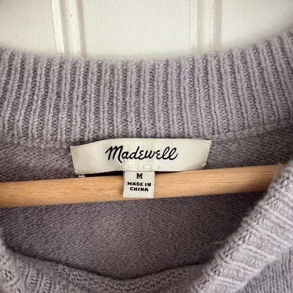 Madewell Women's Brockton‎ Bobble Sweater Merino Wool Blend AF097 Sweater Size M - Picture 2 of 7